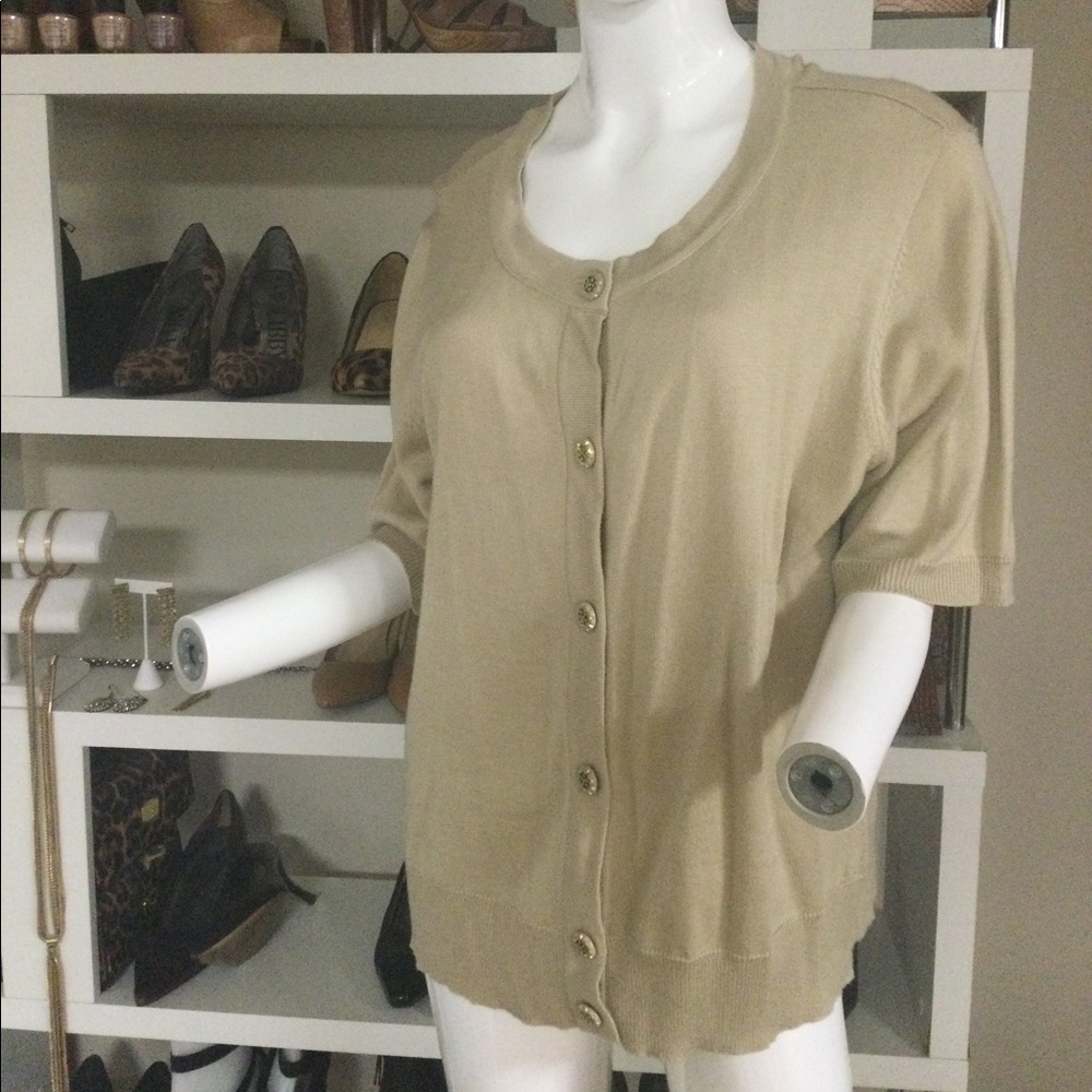 Cardigan with Gold Buttons Vintage Inspired